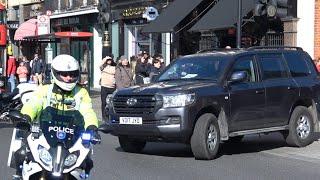 President Zelenskyy Attends Ukraine Summit In London | Colossal Motorcade Escorted By SEG 