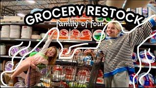 restock our groceries with us!! + how we save money on groceries as a family of four