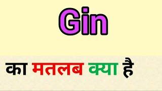 Gin meaning in hindi || gin ka matlab kya hota hai || word meaning english to hindi