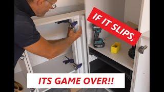 Kitchen unit corner post fitting tip***COULD SAVE A LOT OF AGGROVATION***