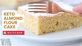 Keto Almond Flour Cake (Low-Carb, Gluten-Free)