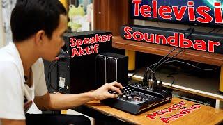 Menghubungkan 2 Buah Speaker Aktif ke Mixer Ashley