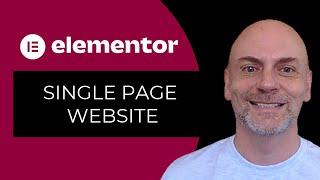 How to Create a Single Page Website with Elementor [Tutorial]