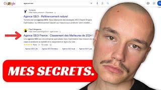 Les secrets de ma page "agence SEO". (top 5)