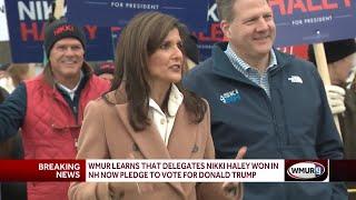 Delegates Nikki Haley won in New Hampshire now pledge to vote for Donald Trump