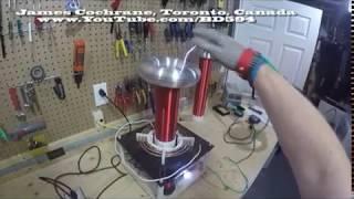 Spark Gap Tesla Coil Faraday Glove Test