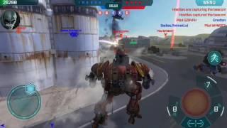 War Robots | Test Server 7/9 | Epic come from behind win on Power Plant!!