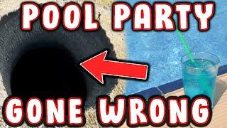 HORROR sinkhole at the Pool Party │ Bizarre Deaths #4