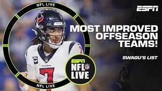 Jets, Texans and Ravens among Swagu's top 5 most improved teams in the offseason  | NFL Live