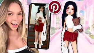 Recreating PINTEREST Outfits in Dress to Impress