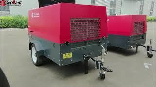 SOLLANT - Portable Diesel Scre Air Compressor Mining Compressor