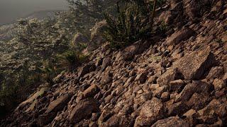 Vegetation that reacts to touch, sways and flutters realistically in the wind