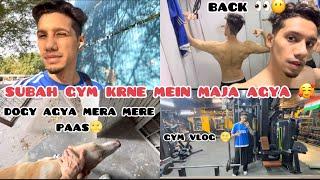 7 bje subhah gym vlog maja agya subah gym krne mein back pump ho gyi puri 🫠 #gym #gymvlog #viral