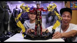 HOT TOYS| [4K] IRON MAN MARK IV w/  SUIT UP GANTRY | Unboxing & Review