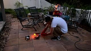 Pouring Molten Aluminum