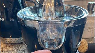 SMEG 50's Retro Style Citrus Juicer with Drip Free Spout, Automatic Activation, and Efficient Strain
