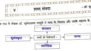 7th std hindi ch 4 shabd sampad work book answer | class 7 Hindi lesson 4 शब्द संपदा workbook