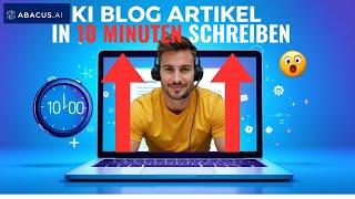 Blogartikel in 10 Minuten schreiben mit KI?  Selbst getestet!