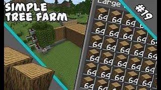 Making A  Tree Farm In Minecraft Hardcore part 1