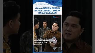 Gaya Gibran Rakabuming Raka saat Pimpin Rapat Disorot Gara-gara Baca Catatan di Layar Tablet