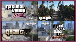 NVE | QuantV | 5Real | Real Life ► 2023 GTA 5 Graphics Mods Comparison