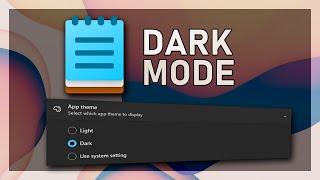 Notepad - Enable or Disable Dark Mode Tutorial