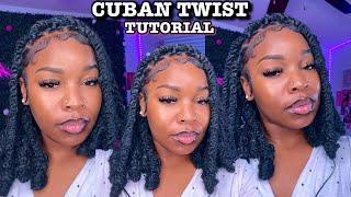 JUMBO CUBAN TWIST TUTORIAL |  BARREL TWIST BOB *BEGINNER FRIENDLY * #cubantwist #protectivestyles