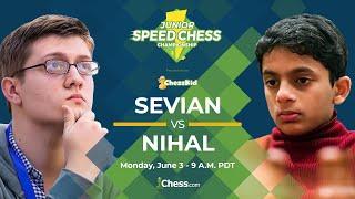 2019 Junior Speed Chess Championship: Sam Sevian vs Nihal Sarin