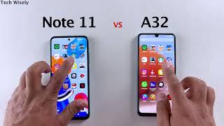 Xiaomi Note 11 vs SAMSUNG A32 - SPEED TEST