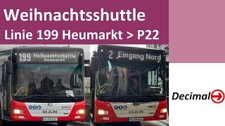 KVB Weihnachtsshuttle Linie 199