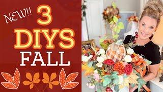 NEW 3 DIY FALL/THANKSGIVING/CHRISTMAS DECOR CRAFTS!!  I Love Fall ep 25 Olivia's Romantic Home DIY