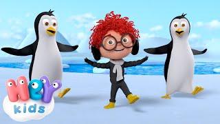 Dance like penguins!  | Animal Songs for Kids | HeyKids Nursery Rhymes
