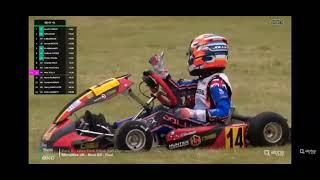 Climo drives a blinder! Rotax micromax British kart championships Final warden law @WeraToolRebels