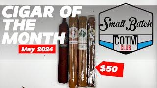 Small Batch Cigars, Cigar of the Month $50 Tier for May 2024 Unboxing