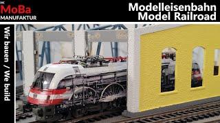 WE BUILD refinement of the Faller roundhouse for loco storage/ model railway H0/ build a Roco layout