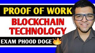 Proof of Work in Blockchain Technology 