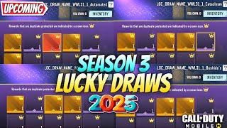 *NEW* Season 3 All Upcoming Lucky Draws | New Mythic RAM 7 Lucky Draws All Rewards | CoD Mobile