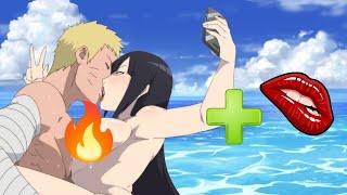 Naruto characters in kiss with hinata mode