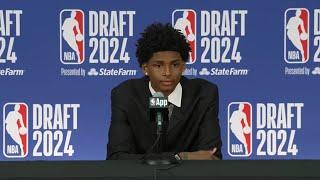 AJ Johnson press conference - NBA Draft, 2024