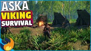 New VIKING SURVIVAL Game - First 15 Minutes Of Gameplay  | ASKA |