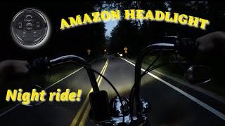 Installing A 7 Inch Amazon Headlight On My Harley | Night Ride