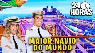 24 HORAS NO MAIOR NAVIO DO MUNDO! - VÍDEO DE 1 HORA!