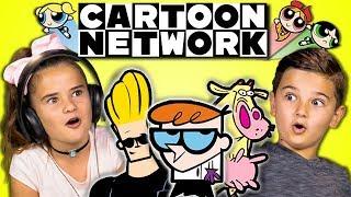 KIDS REACT TO CARTOON NETWORK - 25TH ANNIVERSARY (Powerpuff Girls, Dexters Laboratory & More!)