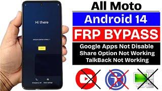 All Moto/Motorola 2025 : Google/Frp Bypass Android 14 | Phone Apps Not Disable | Without PC