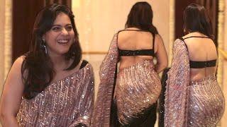 Kajol in Saree - The Gorgeous Diva Video from Manish Malhotra Diwali Party 2022