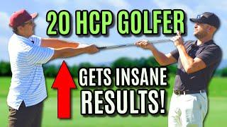 Small Changes To Golf Swing Bring INSANE Results - Live Golf Lesson
