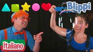 Blippi crea le bolle con forme diverse | Blippi in Italiano | Video educativi per bambini