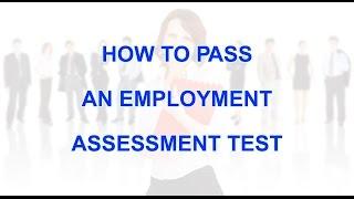 How to pass employment assessment test