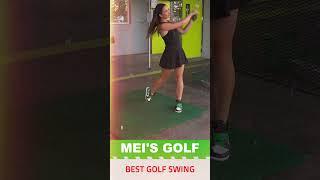 Golf Girl Mei Brennan: Beautiful Golf Swing With Beautiful Golf Ladie #golf #ladygolfers #golfer