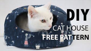 DIY - Cat House 1 Top Part  (FREE PATTERN INCLUDED - 2 SIZES)